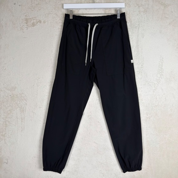 Vuori Pants - Vuori Womens Black Miles Joggers VW481 Size S Drawstring Pockets Outdoor